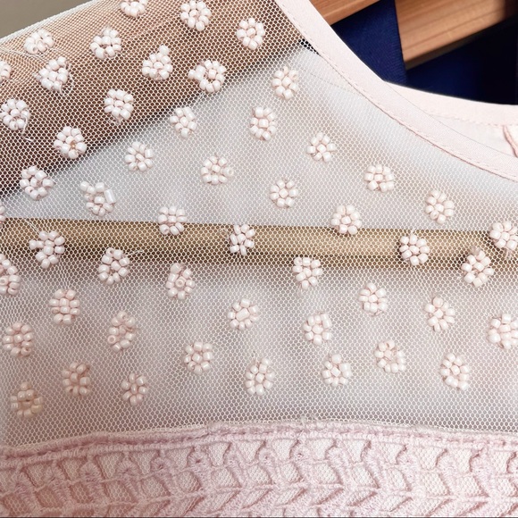 Modcloth Blush Embroidered Dress - Never Worn - Picture 7 of 9